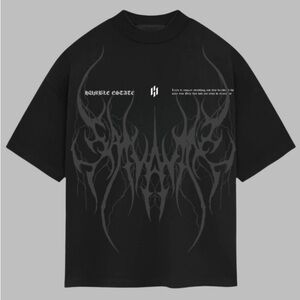 NWT Humble Estate CONQUER OVERISZED TEE—BLACK L R95